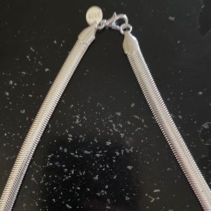 Sterling silver snake necklace